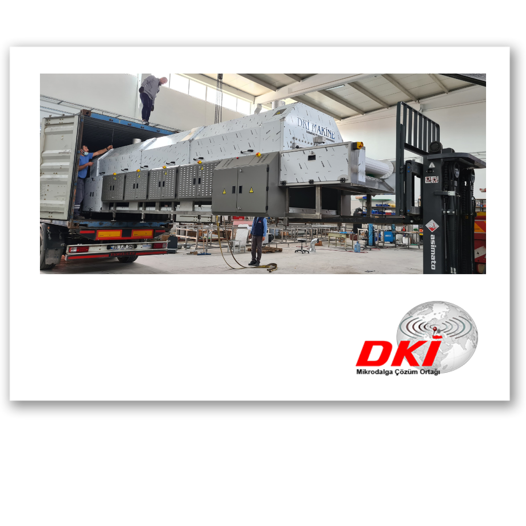 Industrial microwave food drying and drug-free larvae pupa disinfection systems